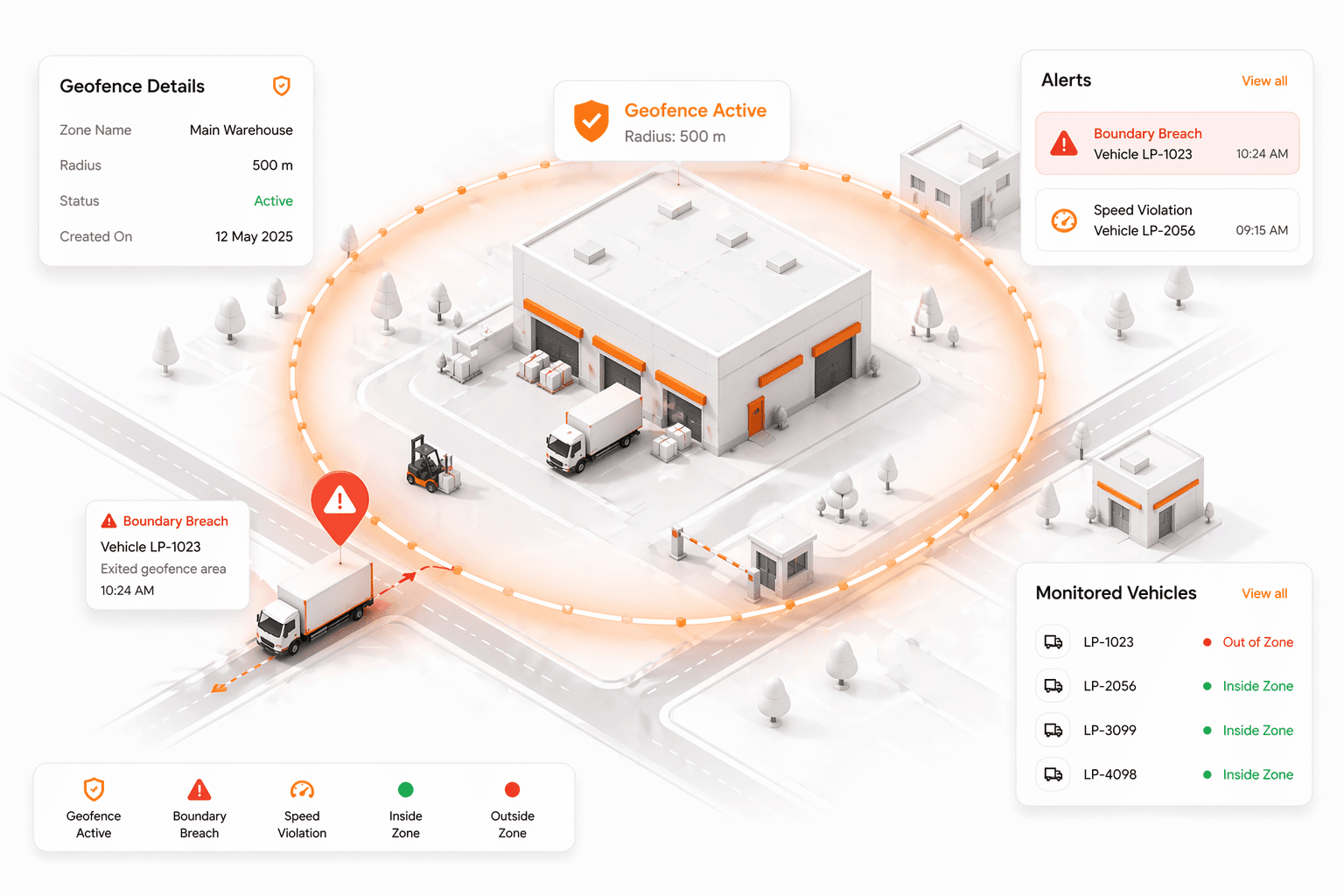 Geofence intelligence for location-based control
